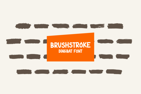 Brushstroke Dingbats Font By Masyafi Studio