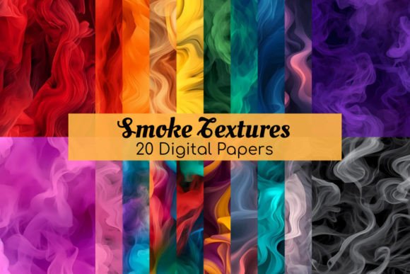 Colored Smoke Digital Paper Textures Afbeelding Papier Texturen Door Red Gypsy Vintage Arts