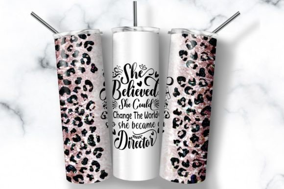 Director Skinny Tumbler PNG Sublimation Graphic Print Templates By AppearanceCraft
