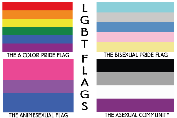 LBGT PRIDE FLAGS Grafik Hintegründe Von krasnevchik