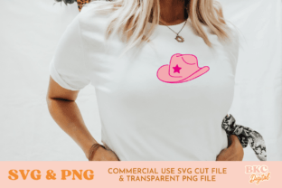 Pink Cowboy Hats | Cowgirl SVG & PNG Graphic Illustrations By bykirstcodigital 2