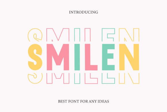 Smilen Display Font By MistyDesigns