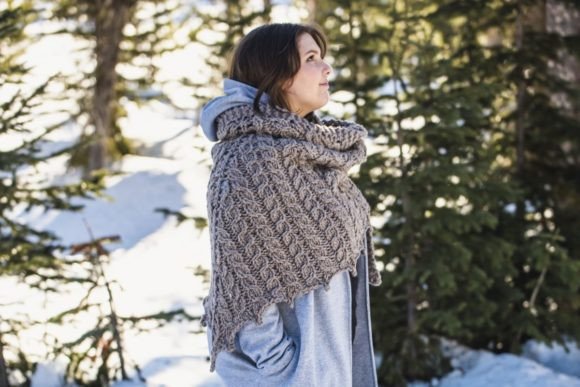 Snowbird Blanket Shawl Graphic Knit Accessories By Creative Fabrica Needlework