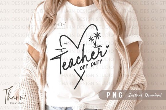 Teacher Summer Png Vacation Sublimation Graphic T-shirt Designs By DSIGNS