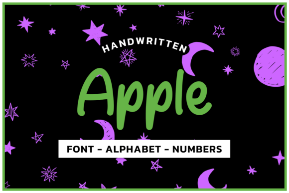 Apple Font Aplhabet Graphic Crafts By fromporto