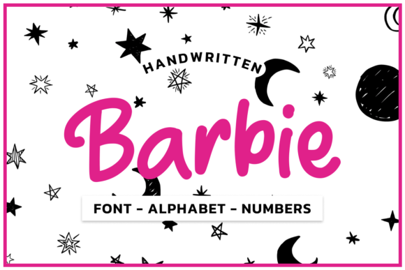 Barbie Pink Font Aplhabet Graphic Crafts By fromporto