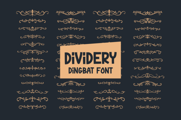 Dividery Dingbats Font By Masyafi Studio