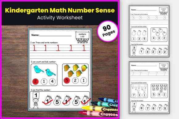 Kindergarten Number Sense Worksheets Illustration 2nd grade Par TheStudyKits