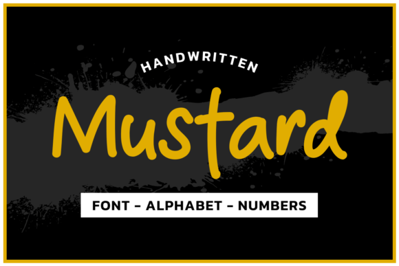Mustard Yellow Font Aplhabet Grafica Creazioni Di fromporto
