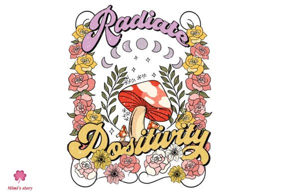 Radiate Positivity Sublimation Graphic Crafts By Mimi's story