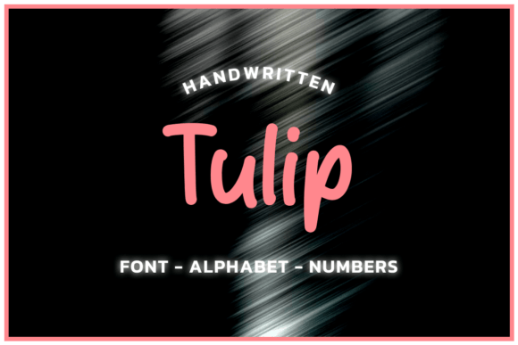 Tulip Font Aplhabet Illustration Artisanat Par fromporto