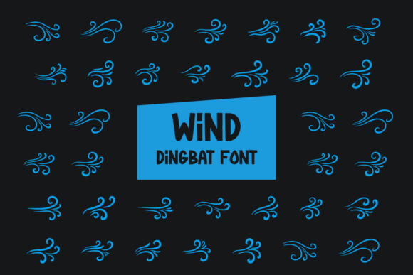 Wind Dingbats Font By Masyafi Studio