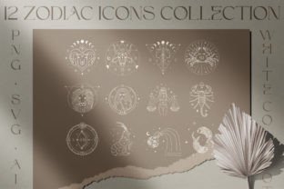 Astrology Horoscope Zodiac Signs Set Graphic Icons By Olya.Creative 1