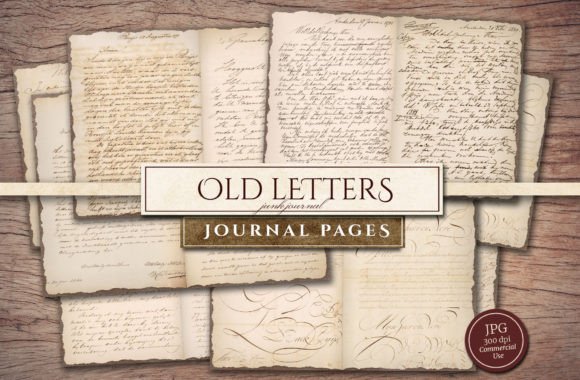 Old Letter Scrapbook Paper Graphic Backgrounds By Secret Helper