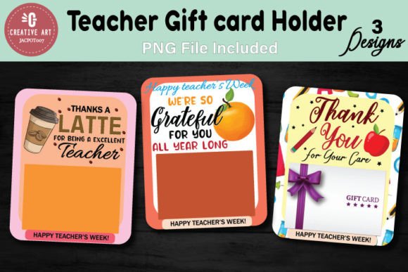 Teacher Gift Card Holder Grafica Creazioni Di Jacpot07