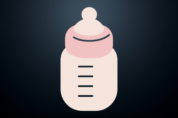 Baby Bottle Svg PNG New Baby Shower SVG Graphic Print Templates By Rare