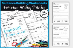 Sentence Building Worksheets Read+Write Graphic 2nd grade By TheStudyKits 1