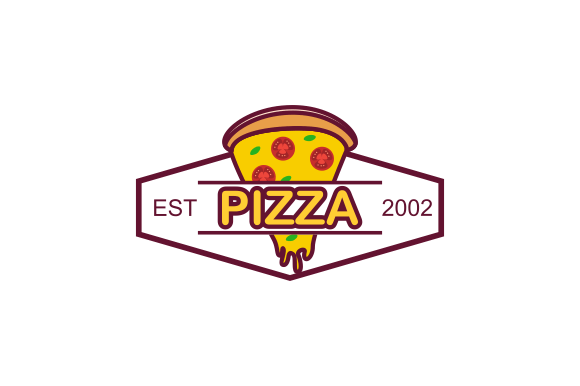 Pizza Cafe Logo Emblem for Fast Food Graphic Logos By 2qnah
