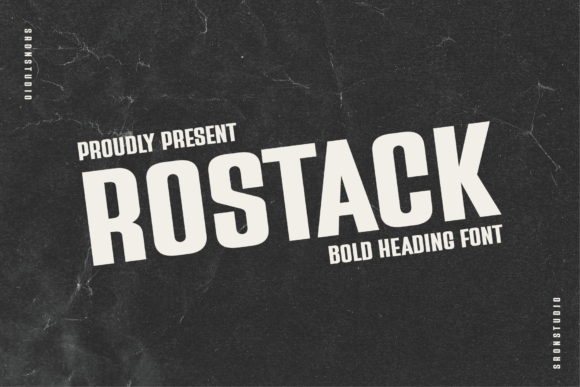 Rostack Sans Serif Font By Sronstudio