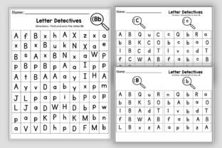 Alphabet Worksheets - Letter Detectives Graphic K By TheStudyKits 2