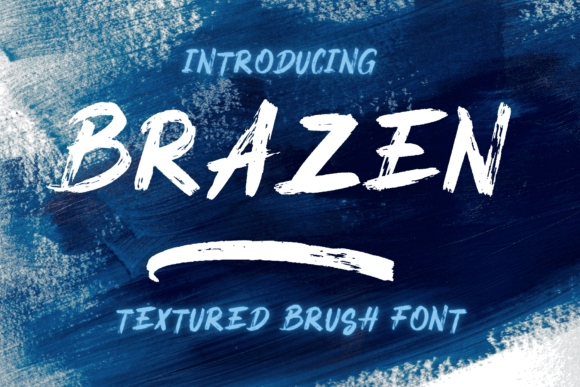 Brazen Display-Schriftarten Schriftart Von Home Work Creative Studio