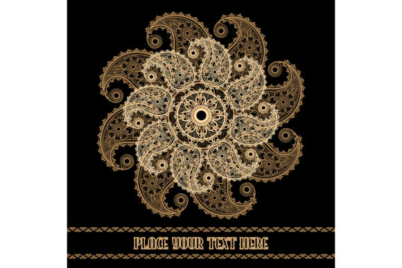 Mehndi Lace Paisley Mandala Graphic Illustrations By vectortatu