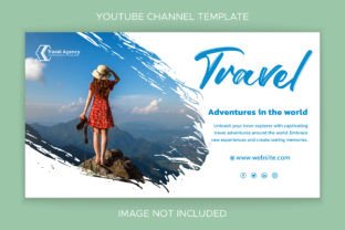Travel Agency YouTube Thumbnail Template Graphic Social Media Templates By Ju Design
