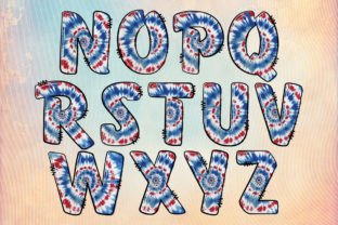 American Alphabet Letters 4th of July Graphic Crafts By october.store 3
