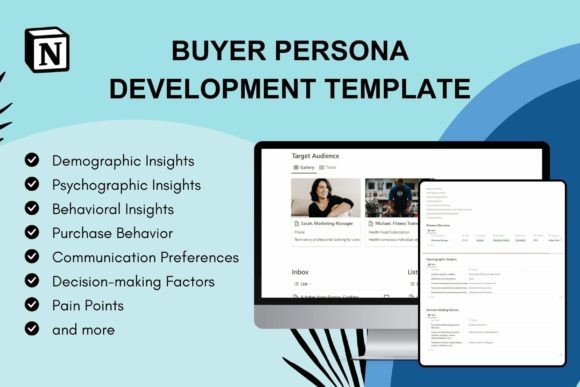 Buyer Persona Notion Template Graphic Web Templates By Bazion