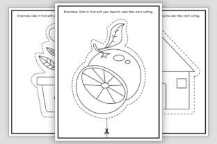 Scissor Skills Practice - Back to School Graphic K By TheStudyKits 2