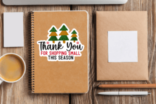 Thank You for Shopping Sticker Graphic Crafts By Regulrcrative 3