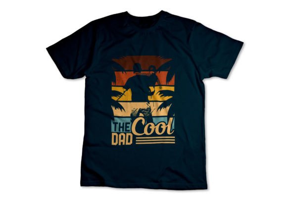The Cool Dad Awesome T Shirt Design Graphic T-shirt Designs By omarmolla245
