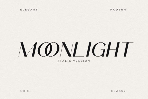 Moonlight Italic Sans Serif Font By Mikhail Fukurou
