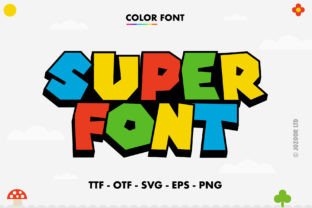 Super Color Fonts Font By Jozoor 2