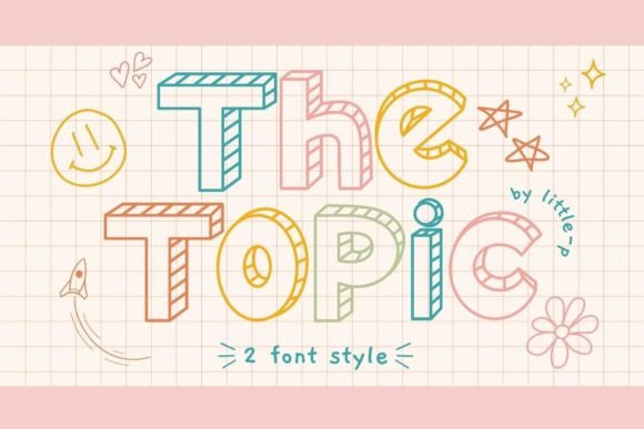 The Topic Display Font By Issie_Studio