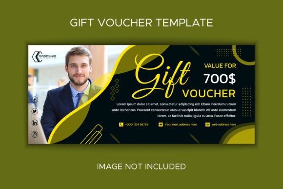Business Consultant Gift Voucher Design Graphic Print Templates By Ju Design