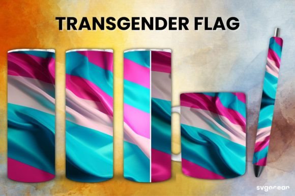 LGBTQ+ Transgender Flag Bundle Gráfico Manualidades Por SvgOcean