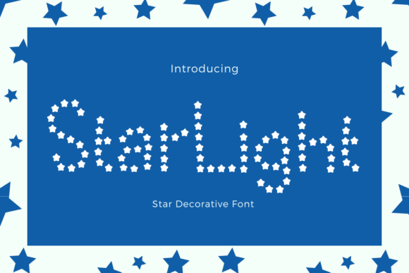 Star Light Dekorative Schriftarten Schriftart Von The Magic Bee Studio