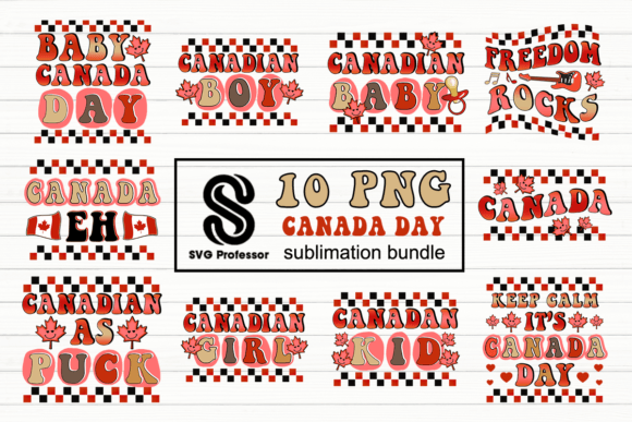 Canada Day PNG Sublimation Bundle Graphic Crafts By SVG Professor