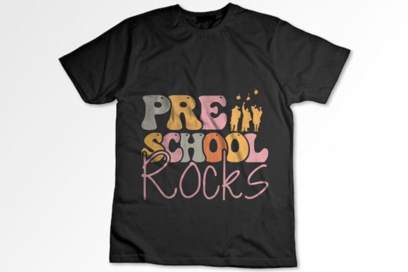Preschool Rocks Graphic T-shirt Designs By Vintage