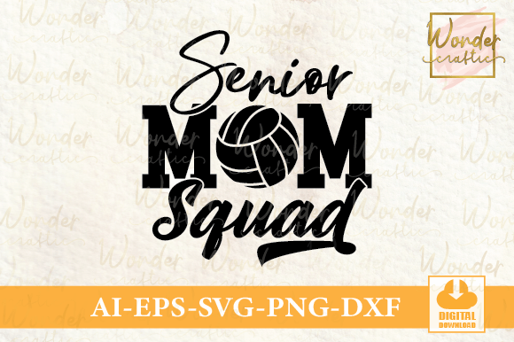 Senior Mom Squad Grafik Druckbare Illustrationen Von Wondercraftic