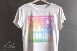 Aloha Summer T Shirt Design, Flower PNG Illustration Designs de T-shirts Par ArtsTitude 2