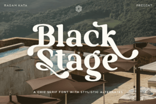 Black Stage Serif Font By RagamKata Studio 1