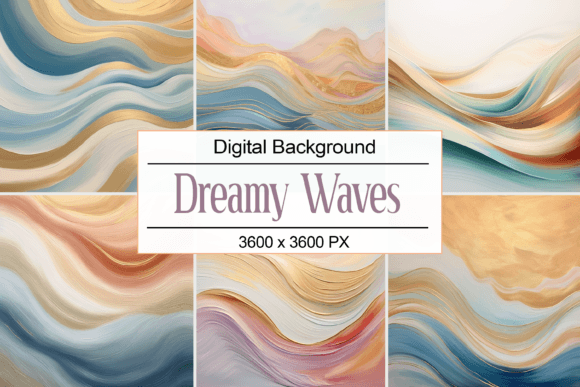 Soft Dreamy Waves Graphic Backgrounds By Pro Designer Team