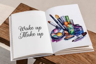 Cosmetics Vector Set Watercolor Makeup Graphic Illustrations By DigiDreams 2