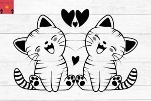 Cute Baby Cat Svg, Gráfico Plantillas de Impresión Por Chaicharee Design Shop 1
