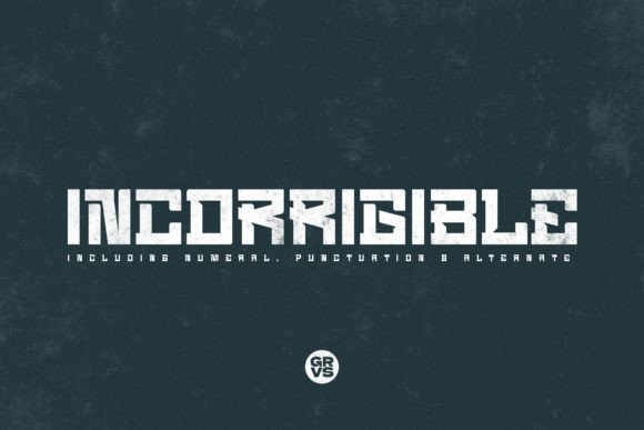 Grvs Incorrigible Modern Sport Display Font By febryan.satria1