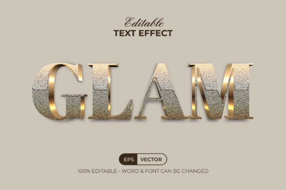 Glam Text Effect Gold Style Graphic Layer Styles By Mockmenot