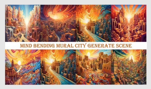 Mind Bending Mural City Generate Scene Graphic Scene Generators By Ansart