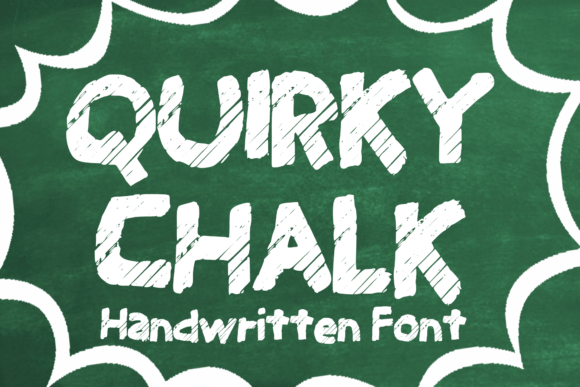 Quirky Chalk Display Font By MVMET